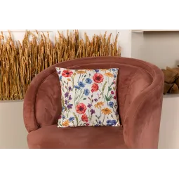 Kit de point de croix PANNA "Face de coussin. Coquelicots et Échinacées" PPD-7329