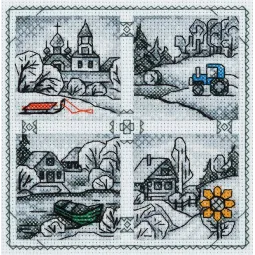 Siuvinėjimo rinkinys PANNA "Kaimo motyvai" PDE-1917 (D)