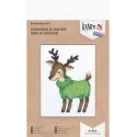 (D) Cross stitch kit KLART "Fawn in a sweater" KL8-464