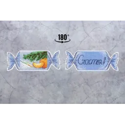 Kreuzstich-Set "Neujahrsbonbon Nr. 2" SR-1119