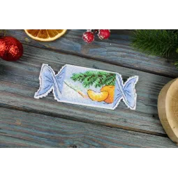 Набор для вышивания крестом "Новогодняя конфетка № 2" SR-1119