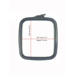 Nurge Square (Rectangular) Plastic Hoop 19.5x22 cm (grey) 170-13GREY
