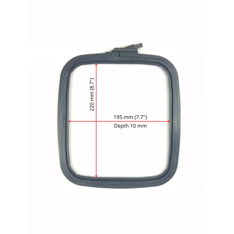 Nurge Square (Rectangular) Plastic Hoop 19.5x22 cm (grey) 170-13GREY