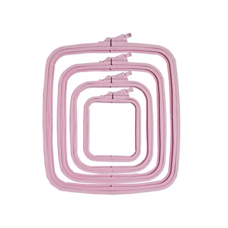 Cercle carré (rectangulaire) en plastique Nurge 25x28 cm (rose) 170-14PI