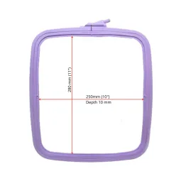 Cercle en plastique carré (rectangulaire) Nurge 25x28 cm (lilas) 170-14LI