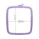 Cercle en plastique carré (rectangulaire) Nurge 25x28 cm (lilas) 170-14LI
