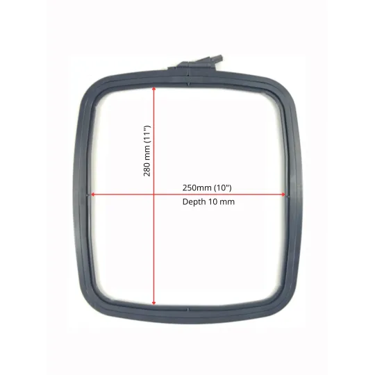 Nurge Oval (stačiakampis) plastiko lankas 25x28 cm (pilkas) 170-14GREY