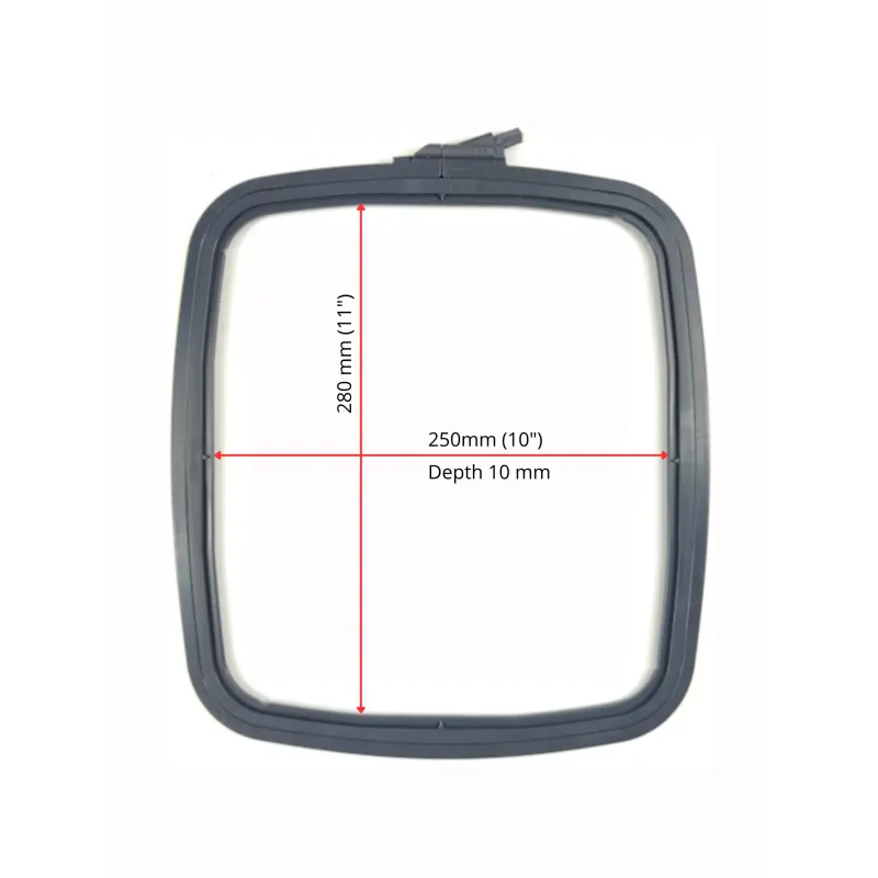 Nurge Square (Rectangular) Plastic Hoop 25x28 cm (grey) 170-14GREY