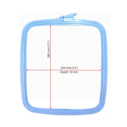Cercle en plastique carré (rectangulaire) Nurge 25x28 cm (bleu) 170-14BLUE