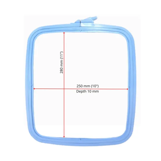 Nurge Square (Rectangular) Plastic Hoop 25x28 cm (blue) 170-14BLUE