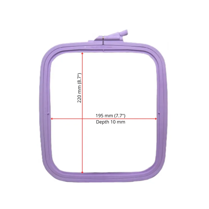 Nurge Square (Rectangular) Plastic Hoops 19.5*22 cm (lilac) 170-13LI