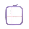 Nurge Square (Rectangular) Plastic Hoops 19.5*22 cm (lilac) 170-13LI