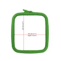 Cerceaux carrés (rectangulaires) en plastique Nurge 19.5*22 cm (vert) 170-13GREEN