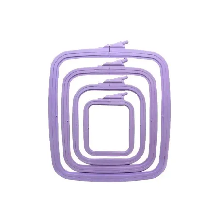 Cercles en plastique carrés (rectangulaires) Nurge 14.5*16.5 cm (lilas) 170-12LI