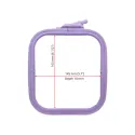 Nurge Quadratische (Rechteckige) Kunststoffstickrahmen 14.5*16.5 cm (lila) 170-12LI