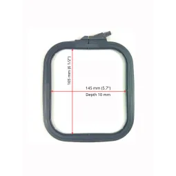 Nurge Square (Rectangular) Plastic Hoops 14.5*16.5 cm (grey) 170-12GREY