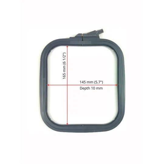 Cerceaux en plastique Nurge carrés (rectangulaires) 14,5 x 16,5 cm (gris) 170-12GREY