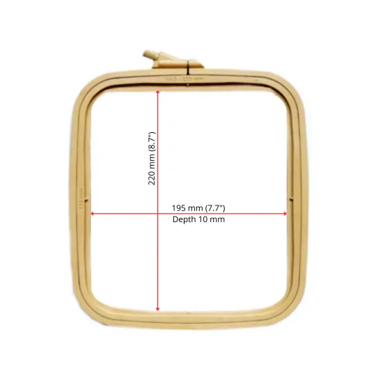 Nurge Square (Rectangular) Plastic Hoops 19.5*22 cm (brown) 170-13BR