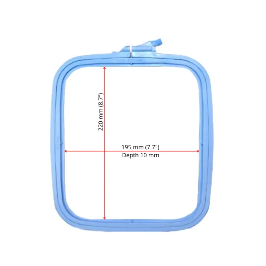 Nurge Quadratische (rechteckige) Kunststoff-Spannrahmen 19.5*22 cm (blau) 170-13BL