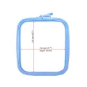 Nurge Square (Rectangular) Plastic Hoops 19.5*22 cm (blue) 170-13BL
