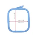 Nurge Square (Rectangular) Plastic Hoops 14.5*16.5 cm (blue) 170-12BL
