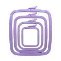 Cerceaux carrés (rectangulaires) en plastique Nurge 9.5*11 cm (lilas) 170-11LI