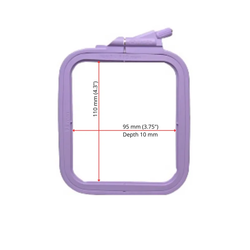 Cerceaux carrés (rectangulaires) en plastique Nurge 9.5*11 cm (lilas) 170-11LI