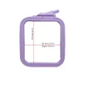 Nurge Square (Rectangular) Plastic Hoops 9.5*11 cm (lilac) 170-11LI