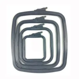 Nurge Quadratische (Rechteckige) Kunststoffstickrahmen 9.5*11 cm (grau) 170-11GREY
