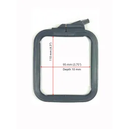 Nurge Square (Rectangular) Plastic Hoops 9.5*11 cm (grey) 170-11GREY