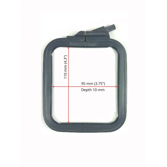 Nurge Square (Rectangular) Plastic Hoops 9.5*11 cm (grey) 170-11GREY