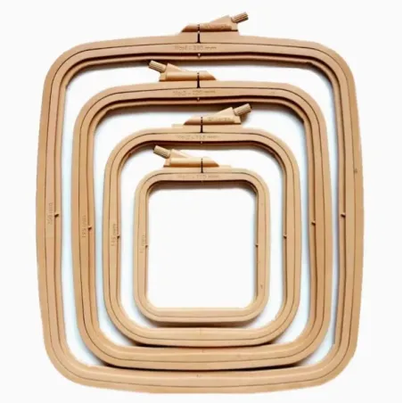 Cerceaux en plastique carrés (rectangulaires) Nurge 9.5*11 cm (marron) 170-11BR