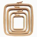 Cerceaux en plastique carrés (rectangulaires) Nurge 9.5*11 cm (marron) 170-11BR