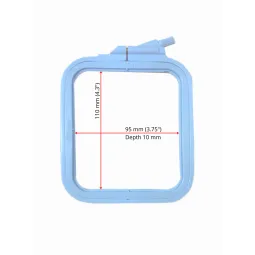 Nurge Quadratische (rechteckige) Kunststoff-Stickrahmen 9,5*11 cm (blau) 170-11BL