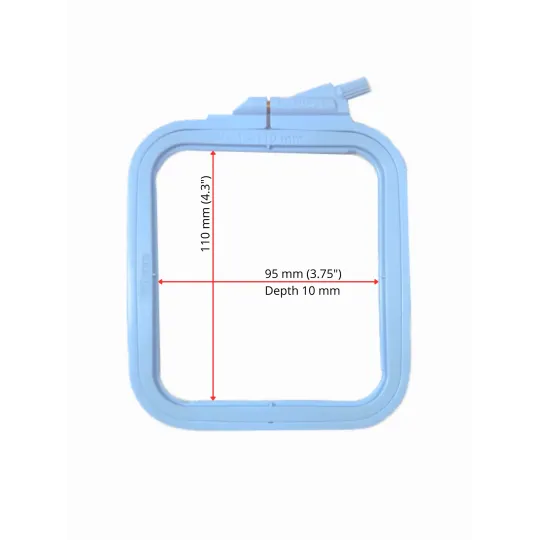 Cercles en plastique carrés (rectangulaires) Nurge 9.5*11 cm (bleu) 170-11BL