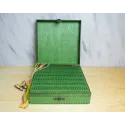 Organizer for needles on a wooden base. Green, 210 holes  OG-065 (D)