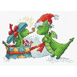 Kreuzstichset "Weihnachtsgeschenk" SM-756 (D)