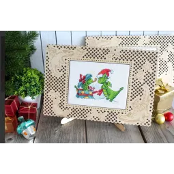 Kit de point de croix « Cadeau de Noël » SM-756
