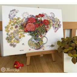 Zinnia and Dill SK210A