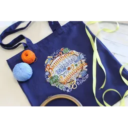 Wasserlöslicher Leinwand-Kreuzstich-Kit Ich sticke und werde sticken SV-546 (D)