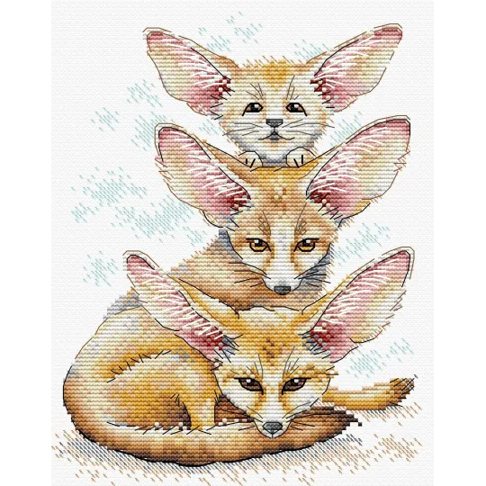 Famille de renards Fennec SM-509