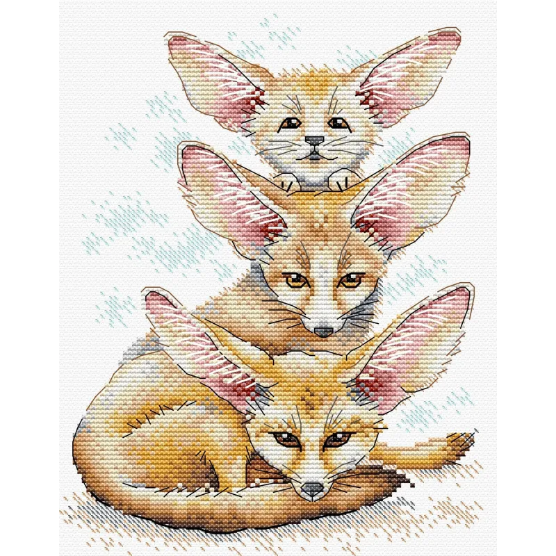 Famille de renards Fennec SM-509