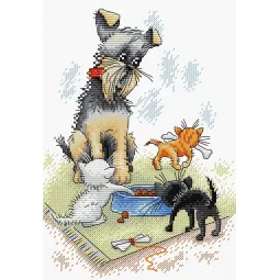 Dog & Puppies SM-204 (D)