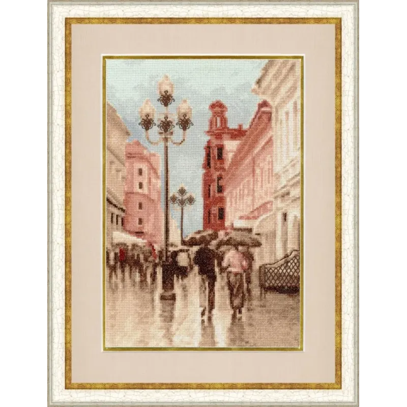 (Discontinued) Cross stitch kit "Arbat" 30.3x21.3 cm S/GM013