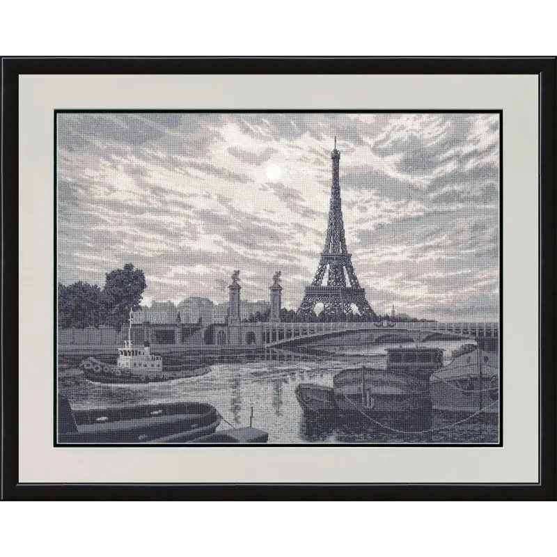 (Eingestellt) Kreuzstich-Set "Paris" 42,8x56,7 cm S/VS010