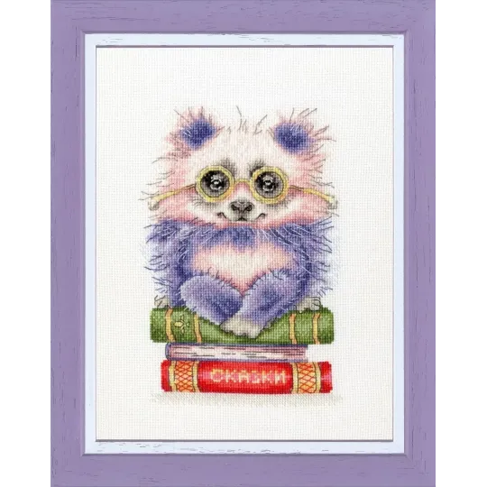 Cross stitch kit "Booklover" 16.4 × 11 cm S/VK057