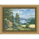 (Discontinued) Cross stitch kit "Expanse" 63 x 44 cm S/PF013