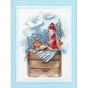 Cross stitch kit "Lighthouse" 21.8×16.5 cm S/M009