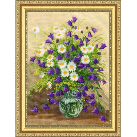Cross stitch kit "Bluebells & Chamomiles" 38.5x28.5 cm S/LTS068