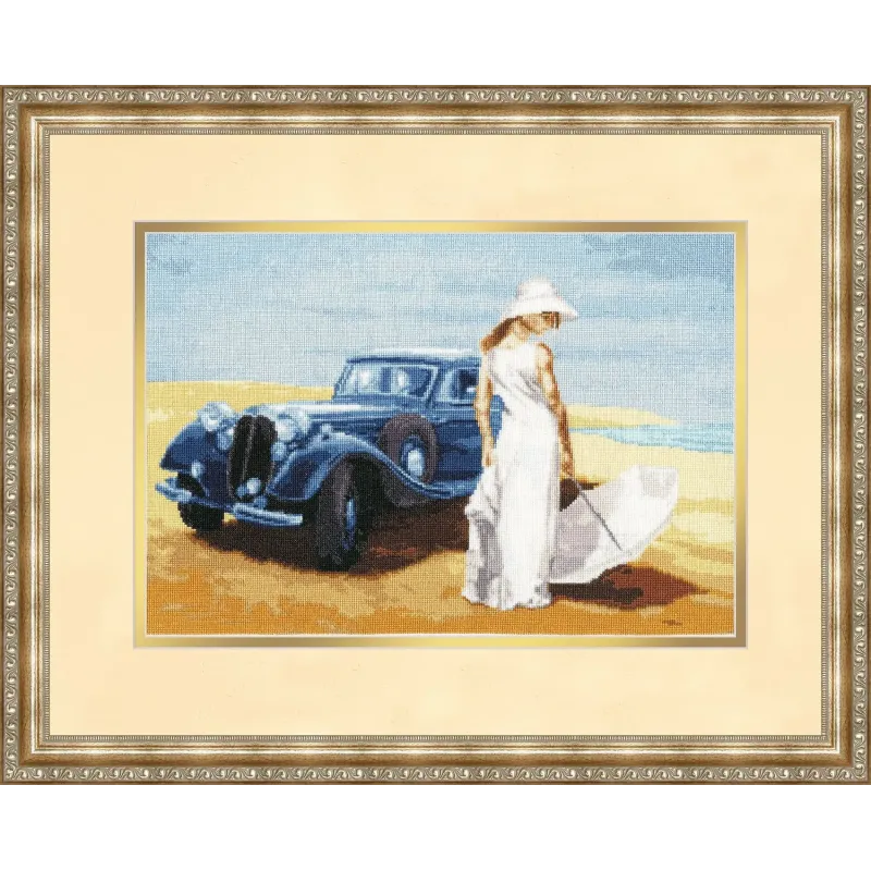 (Nicht mehr lieferbar) Kreuzstich-Set "Am Meer" 26.2x38.1cm S/CHM046